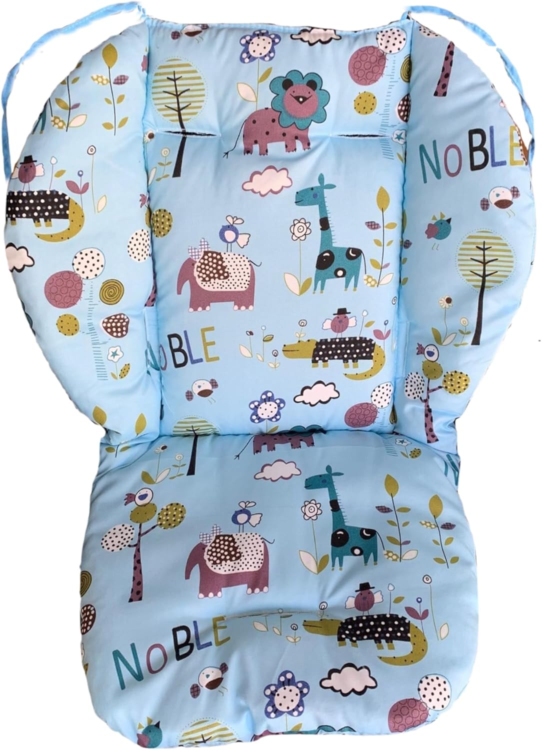 Coussin pour chaise haute et poussette animaux de la savane